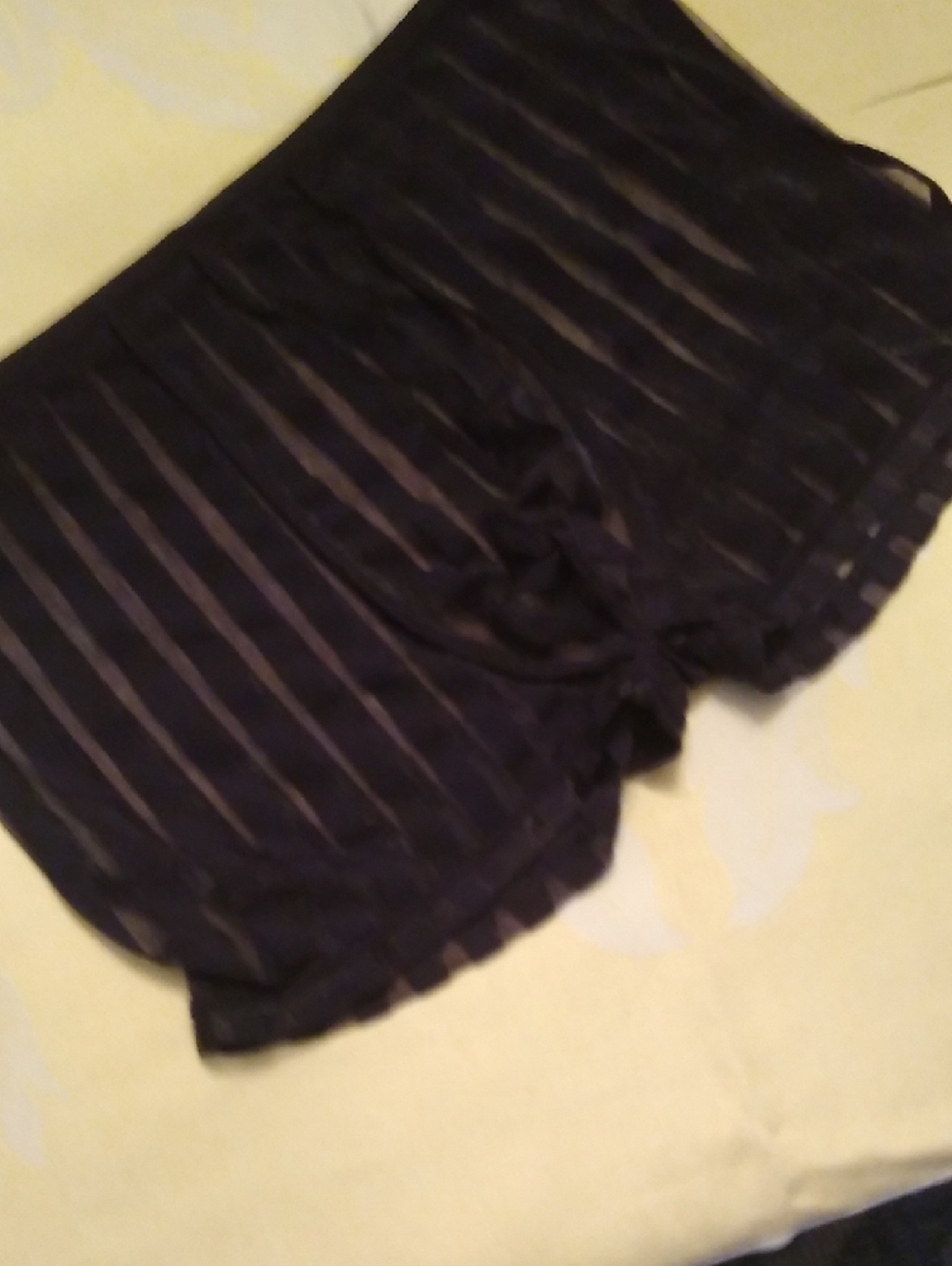 Men's Sheer Stripe Boxer Briefs - Black - Picture 6 of 9